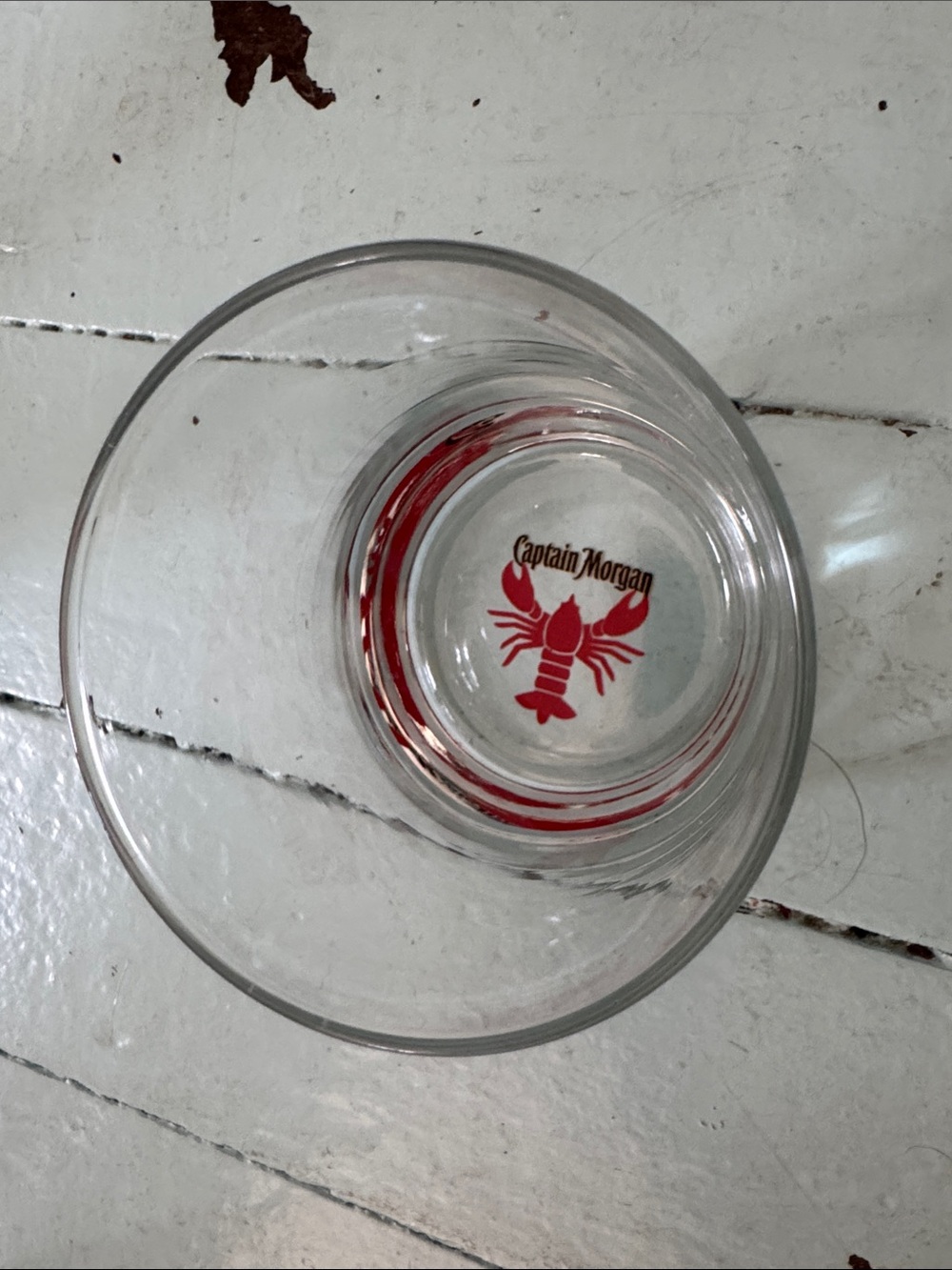Captain Morgan “Nova Scotia Spirit” collectable Rock glass Lowball red lobster